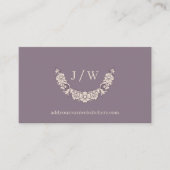 Carte De Visite Logo miniature en germe de luxe Monogramme QR Code (Devant)