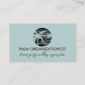 Carte De Visite Logo miniature Tropical Palm Tree (Devant)