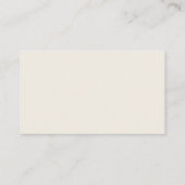Carte De Visite Logo Minimal Moderne Vertical Ivoire (Dos)