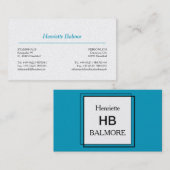 Carte De Visite Logo minimaliste (Devant / Derrière)