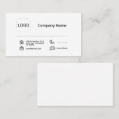 Carte De Visite Logo minimaliste (Devant / Derrière)