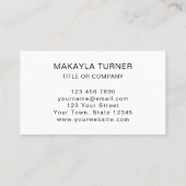 Carte De Visite Logo Minimaliste (Dos)