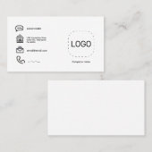 Carte De Visite Logo minimaliste (Devant / Derrière)