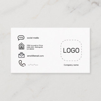 Carte De Visite Logo minimaliste