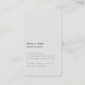 Carte De Visite Logo minimaliste et moderne de design scintille en (Dos)