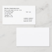 Carte De Visite Logo minimaliste gravé (Devant / Derrière)