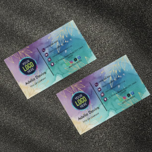 Carte De Visite Logo Minimaliste Moderne Personnalisé pour les Méd