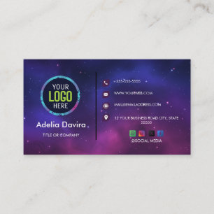 Carte De Visite Logo Minimaliste Moderne Personnalisé pour les Méd