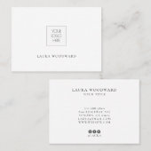 Carte De Visite Logo Minimaliste Simple (Devant / Derrière)