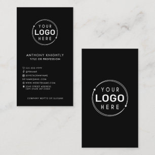 Carte De Visite Logo minimaliste sur les médias sociaux icônes Slo