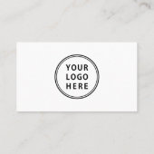 Carte De Visite Logo minimum QR Code Professionnel (Dos)