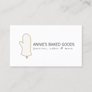 Carte De Visite Logo Mitt four pour boulangerie, articles de boula