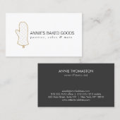 Carte De Visite Logo Mitt four pour boulangerie, articles de boula (Devant / Derrière)