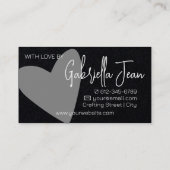 Carte De Visite Logo Modèle Artisanat artisanal Simple Propre Kraf (Dos)