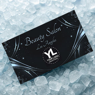 Carte De Visite Logo Modèle Blue Mandala Luxury Flourish Stars