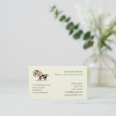 Carte De Visite Logo modelé de vache à bande dessinée (Debout devant)