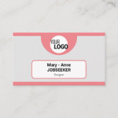 Carte De Visite Logo Modèle Frame Classic Job Seeker Creative (Devant)