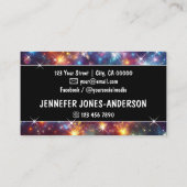 Carte De Visite Logo Modèle Galaxy Stars Magic Energetic Étincelle (Dos)