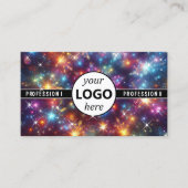 Carte De Visite Logo Modèle Galaxy Stars Magic Energetic Étincelle (Devant)