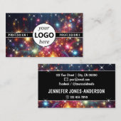 Carte De Visite Logo Modèle Galaxy Stars Magic Energetic Étincelle (Devant / Derrière)