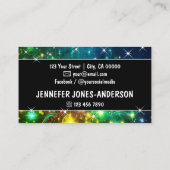 Carte De Visite Logo Modèle Galaxy Stars Magic Energetic Étincelle (Dos)