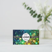 Carte De Visite Logo Modèle Galaxy Stars Magic Energetic Étincelle (Debout devant)