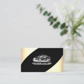 Carte De Visite Logo Modèle Light Gold Elegant Professionnel (Debout devant)