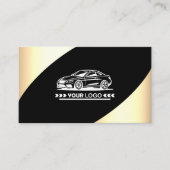 Carte De Visite Logo Modèle Light Gold Elegant Professionnel (Devant)