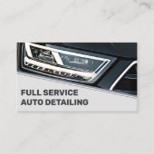 Carte De Visite Logo Modèle photo Cool noir gris service (Devant)