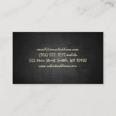 Carte De Visite Logo Modèles | Modèle avec Rose | Rouge brillant (Dos)