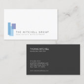 Carte De Visite Logo moderne 2 pour Immobilier, Constructeur, Arch (Devant / Derrière)