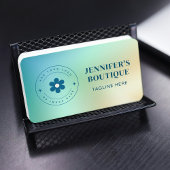 Carte De Visite Logo moderne Abstrait Gradient tendance Code QR