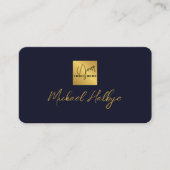 Carte De Visite Logo Moderne Calligraphie Écriture Élégante Profes (Devant)