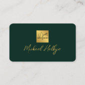 Carte De Visite Logo Moderne Calligraphie Écriture Élégante Profes (Devant)