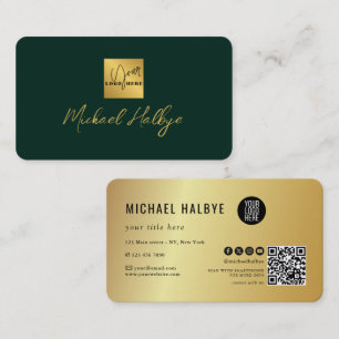 Carte De Visite Logo Moderne Calligraphie Écriture Élégante Profes