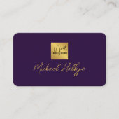 Carte De Visite Logo Moderne Calligraphie Écriture Élégante Profes (Devant)