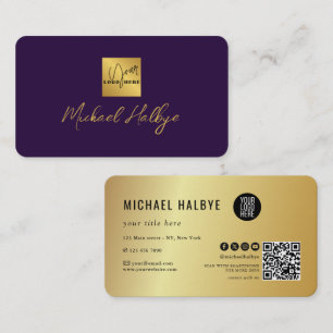 Carte De Visite Logo Moderne Calligraphie Écriture Élégante Profes