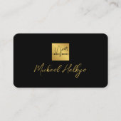 Carte De Visite Logo Moderne Calligraphie Écriture Élégante Profes (Devant)