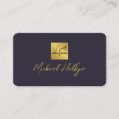 Carte De Visite Logo Moderne Calligraphie Écriture Élégante Profes (Devant)