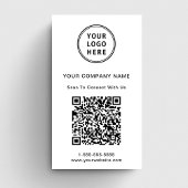 Carte De Visite Logo moderne Code QR