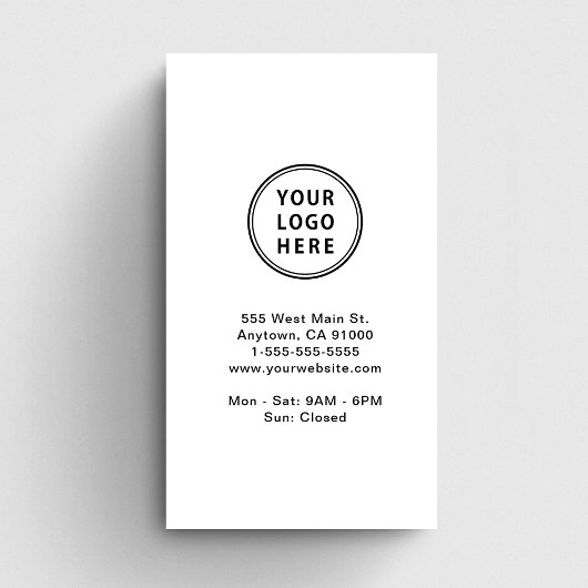 Carte De Visite Logo moderne Code QR