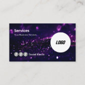 Carte De Visite Logo Moderne Code QR Scannable Site Web Réseaux So (Dos)