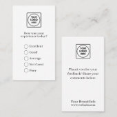 Carte De Visite Logo Moderne | Conception de rétroaction et de son (Devant / Derrière)