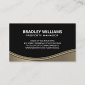 Carte De Visite Logo moderne de l'agent immobilier (Dos)