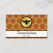 Carte De Visite Logo moderne de nid d'abeille hexagone (Devant)