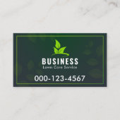 Carte De Visite Logo moderne de paysage noir et vert (Devant)