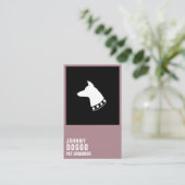 Carte De Visite Logo moderne d'illustration de profil de tête de (Debout devant)