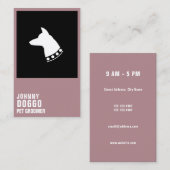 Carte De Visite Logo moderne d'illustration de profil de tête de (Devant / Derrière)