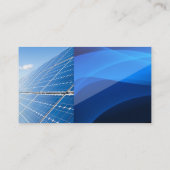 Carte De Visite Logo moderne énergie renouvelable | Panneaux Sun (Dos)