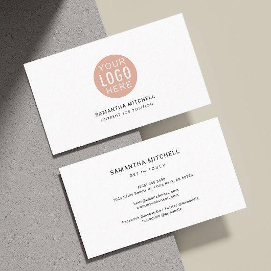 Carte De Visite Logo moderne et site Web personnalisé